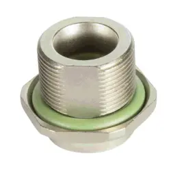 Flange socket, rear wall mounting 9 mm for circular connector M8, 21823012003