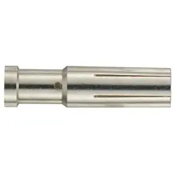 Receptacle, 2.5 mm², AWG 14, crimp connection, silver-plated, 09320006205