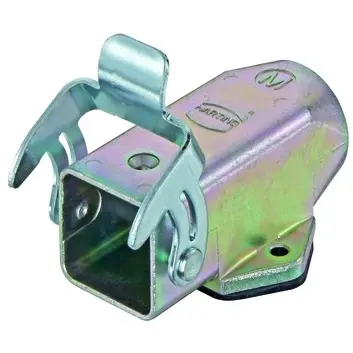 Surface mount housing, size 3A, zinc die casting, M20, straight, longitudinal bow locking, IP44/IP65/IP67, 19620031250 - 1