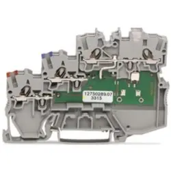 3-wire initiator terminal, push-in connection, 0.14-1.5 mm², 4 pole, 13.5 A, 4 kV, gray, 2000-5311/1102-950