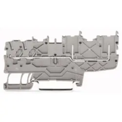 2-wire/2-pin basic terminal, spring-clamp connection, 0.14-1.5 mm², 13.5 A, 6 kV, gray, 2020-1401
