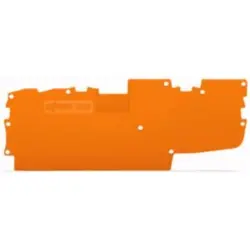 End/Intermediate plate, 1 mm, orange for terminal block, 2020-1492