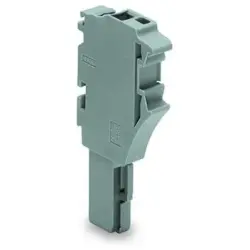 Female connector, 2 pole, pitch 5.2 mm, gray, 2022-102