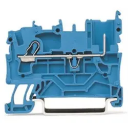 1-wire/1-pin basic terminal, spring-clamp connection, 0.25-4.0 mm², 1 pole, 24 A, 6 kV, blue, 2022-1204