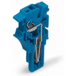 1-wire end module, spring-clamp connection, 0.25-4.0 mm², 1 pole, 24 A, 6 kV, blue, 2022-184