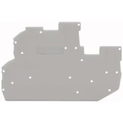 End/Intermediate plate, 1 mm, gray for terminal block, 2022-2291 - 1