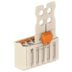 Female connector with grip plate, 3 pole, pitch 3.5 mm, straight, light gray, 2091-1103/002-000
