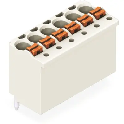 Socket header, 4 pole, pitch 3.5 mm, straight, light gray, 2091-1174 - 1
