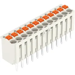 Socket header, 12 pole, pitch 3.5 mm, straight, light gray, 2091-1182