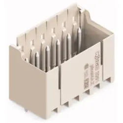 Pin header, 2 pole, pitch 3.5 mm, straight, light gray, 2091-1402