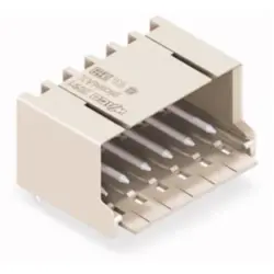 Pin header, 2 pole, pitch 3.5 mm, angled, light gray, 2091-1422