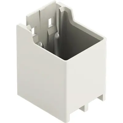 Pin header, 8 pole, pitch 5 mm, straight, light gray, 2092-1408 - 1