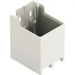Pin header, 12 pole, pitch 5 mm, straight, light gray, 2092-1412