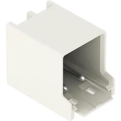 Pin header, 12 pole, pitch 5 mm, angled, light gray, 2092-1432 - 1