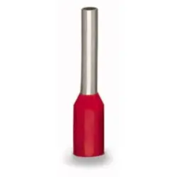 Insulated wire end ferrule, 1.0 mm², 16 mm/10 mm long, DIN 46228-4, red, 216-243