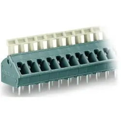 PCB terminal, 3 pole, pitch 5 mm, AWG 28-12, 24 A, cage clamp, gray, 256-403
