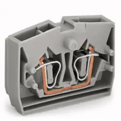 2-wire end terminal, 1 pole, 0.08-2.5 mm², clamping points: 2, gray, cage clamp, 24 A, 264-321