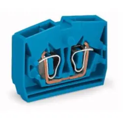Conductor center terminal, 1 pole, 0.08-2.5 mm², clamping points: 2, blue, cage clamp, 24 A, 264-324