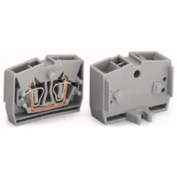Conductor center terminal, 1 pole, 0.08-2.5 mm², clamping points: 4, orange, cage clamp, 24 A, 264-356
