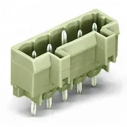 Pin header, 5 pole, pitch 5 mm, straight, light gray, 721-135/001-000