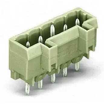 Pin header, 5 pole, pitch 5 mm, straight, light gray, 721-135/001-000 - 1