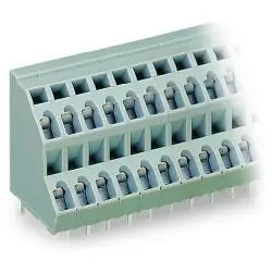 PCB terminal, 4 pole, pitch 5 mm, AWG 28-12, 21 A, cage clamp, gray, 736-102