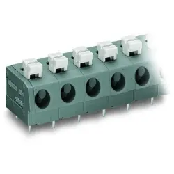 PCB terminal, 3 pole, pitch 7.5 mm, AWG 20-12, 24 A, push-in cage clamp, gray, 804-303
