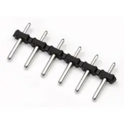 Pin header, 5 pole, pitch 5 mm, straight, black, 806-905