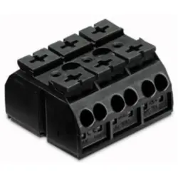 4-wire device connection terminal, 3 pole, pitch 12 mm, 0.5-4.0 mm², AWG 20-12, 32 A, 500 V, push-in, 862-503