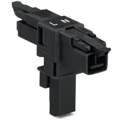 T connector, 2 pole, gray, 890-1606