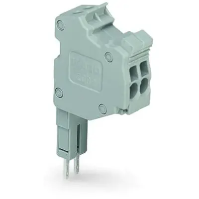 Modular connector, 5 pole, 0.14-1.5 mm², gray for jumper contact slot, 2000-555 - 1