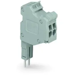 Modular connector, 8 pole, 0.14-1.5 mm², gray for jumper contact slot, 2000-558