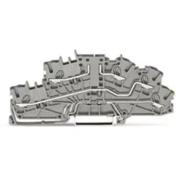 Installation terminal block, spring-clamp connection, 0.25-4.0 mm², 24 A, 4 kV, gray, 2003-6661
