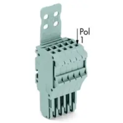 1-wire female connector, 5 pole, pitch 3.5 mm, straight, gray, 2020-105/133-000