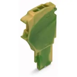 1-wire female connector start module, 1 pole, pitch 3.5 mm, straight, green-yellow, 2020-167