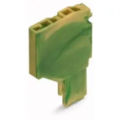 2-wire female connector start module, 1 pole, pitch 3.5 mm, straight, green-yellow, 2020-267