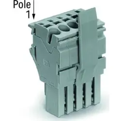 1-wire female connector, 1 pole, pitch 5.2 mm, straight, blue, 2022-101/122-006