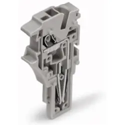 1-wire female connector end module, 1 pole, pitch 5.2 mm, straight, orange, 2022-182