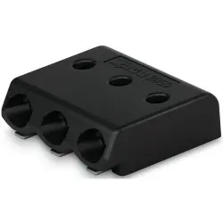 PCB terminal, 3 pole, pitch 3 mm, AWG 26-22, 3 A, push-in, black, 2059-323/998-403