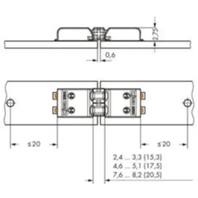 Connecting element for connection terminal, 2059-901/021-000 - 1