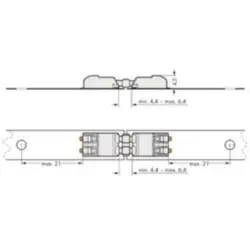 Connecting element for PCB terminal, 2060-952/028-000