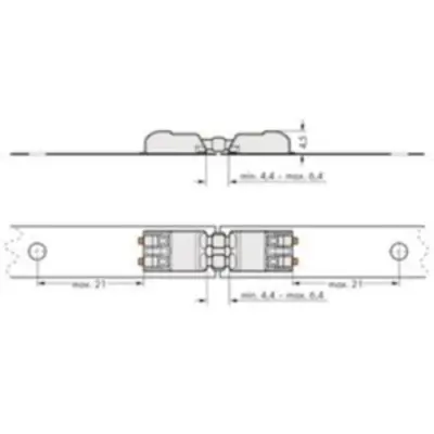 Connecting element for PCB terminal, 2060-952/028-000 - 1