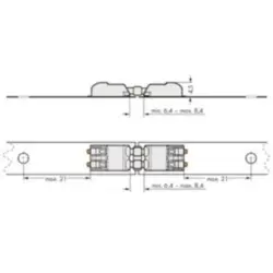 Connecting element for PCB terminal, 2060-952/030-000