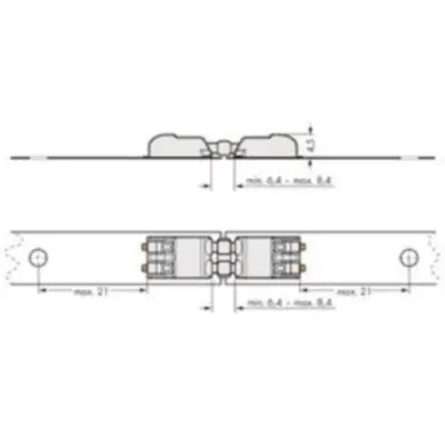 Connecting element for PCB terminal, 2060-952/030-000 - 1