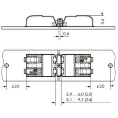 Connecting element for connection terminal, 2061-902/034-000 - 1
