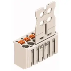 1-wire female connector, 3 pole, pitch 3.5 mm, straight, light gray, 2091-1103/000-5000