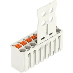 1-wire female connector, 8 pole, pitch 3.5 mm, straight, light gray, 2091-1108