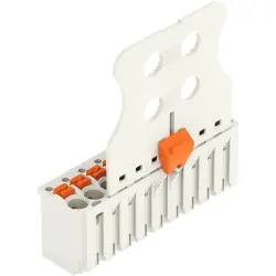 1-wire female connector, 10 pole, pitch 3.5 mm, straight, light gray, 2091-1110/002-000