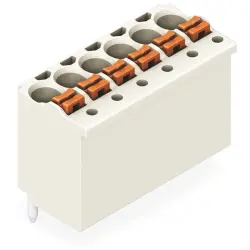 Socket header, 7 pole, pitch 3.5 mm, straight, light gray, 2091-1177/200-000