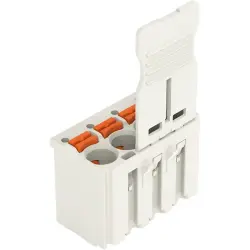 1-wire female connector, 5 pole, pitch 5 mm, straight, light gray, 2092-1105/000-5000